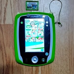 LeapPad 2 with Mike wazowski case and monster University game